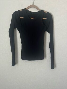 ME+EM Tank and Bolero Style Top in Black Cotton